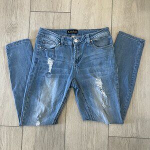 Resfeber Skinny Distressed Ripped Jeans, Size 8 EUC